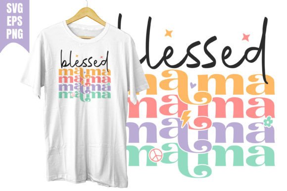 Blessed Mama Love SVG: Retro Groovy, Real-World Ready