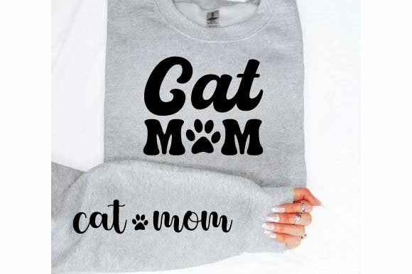 Cat Mom Sleeve SVG PNG Sublimation