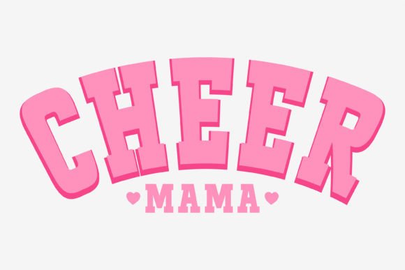 Cheer Mama Mom Retro SVG Pink Vintage