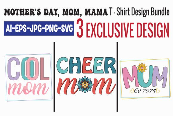 Cool Mom, Cheer Mum T-Shirt Bundle