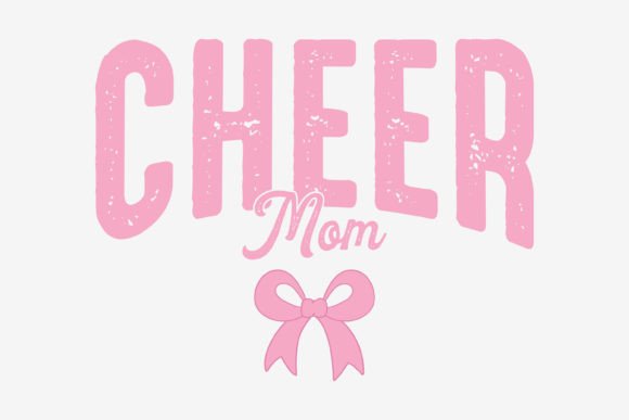 Coquette Cheer Mom Pink SVG PNG Retro