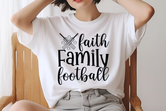 Faith Family Football SVG Design