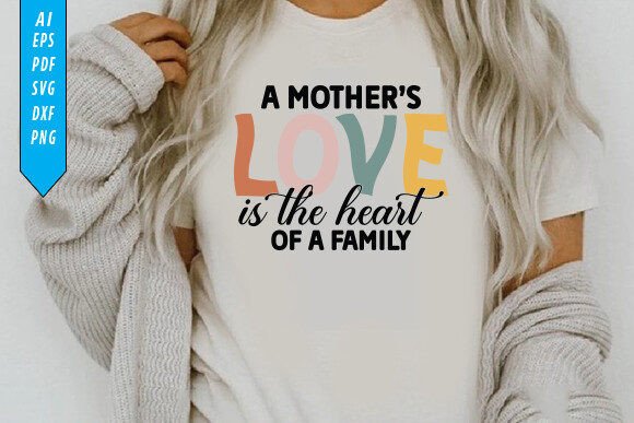 Mother’s Day SVG Design, the Heart of