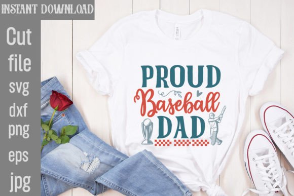 Proud Baseball Dad SVG Cut File