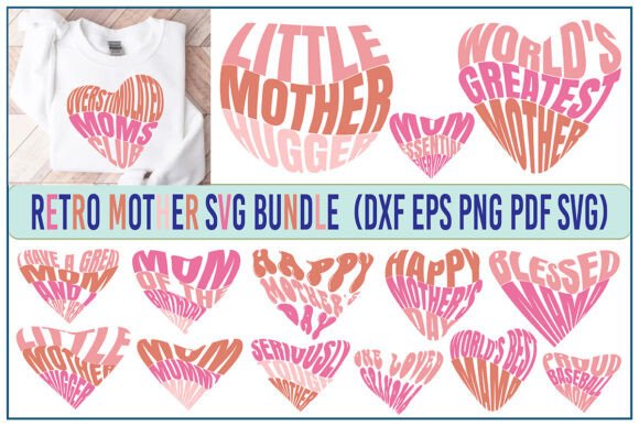 Retro Mother SVG Bundle, Mom SVG