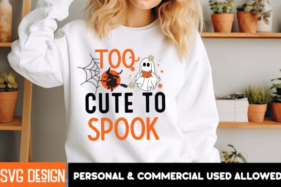 Too Cute to Spook SVG Design