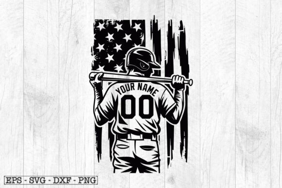US Baseball Player & Baseball Mom SVG