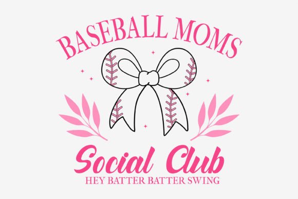 Vintage Baseball Mom Coquette SVG PNG